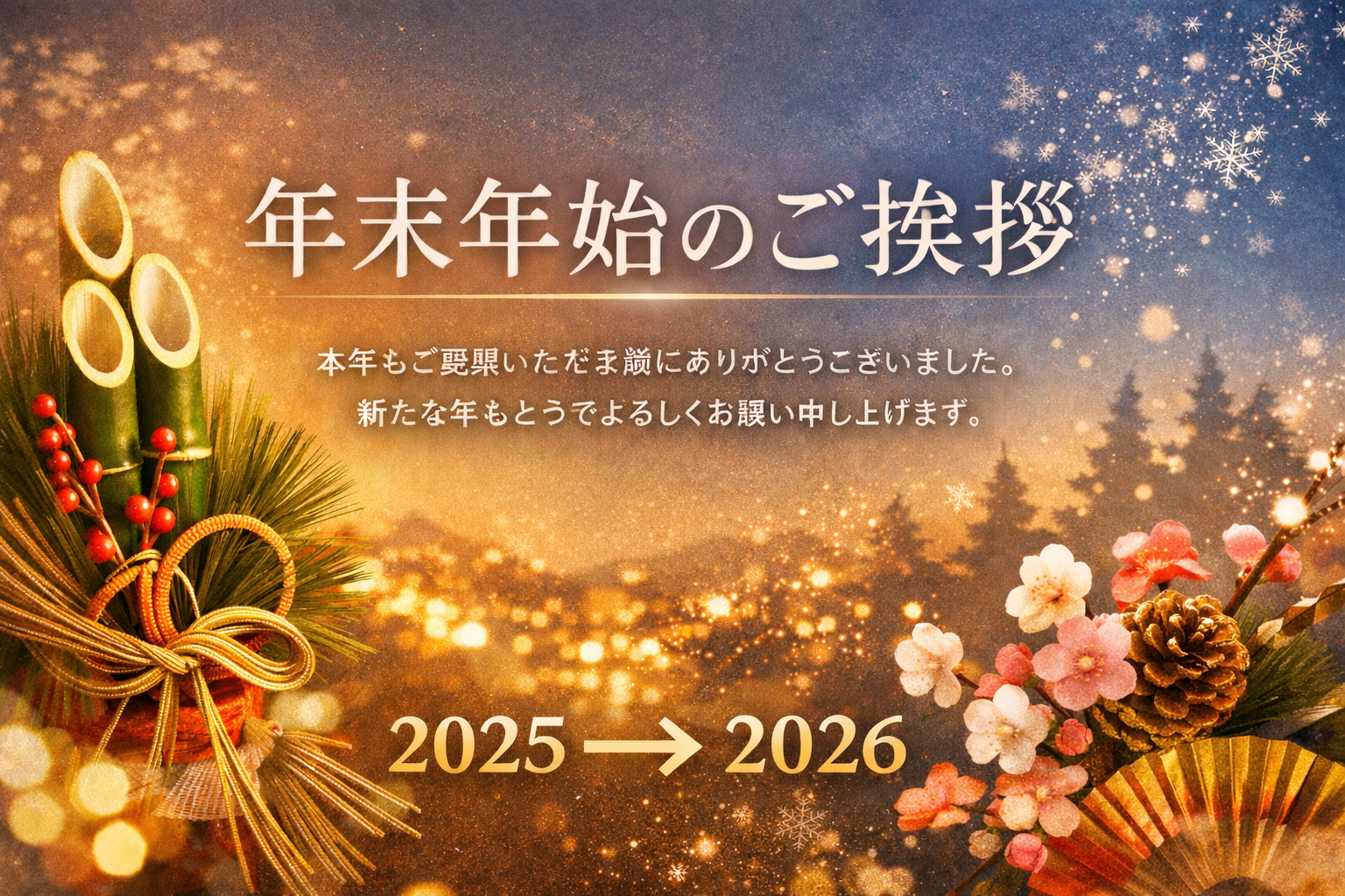 【2025→2026_年末年始のご挨拶】の写真
